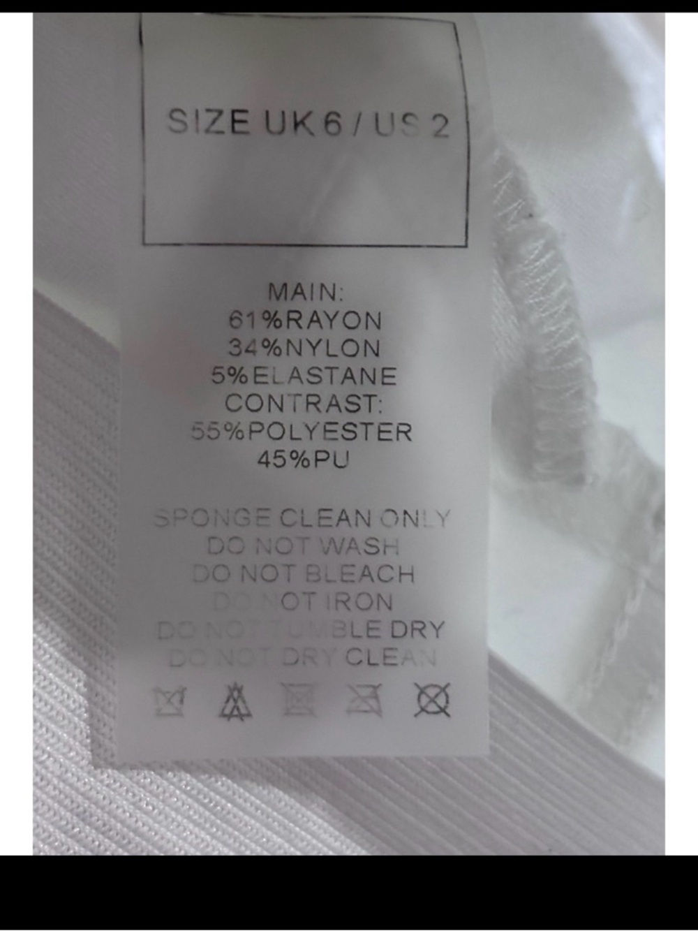 MANIERE DE VOIR White Lace Up Corset Waist Skinny Leggings Pants Womens Size 2 - Picture 9 of 12